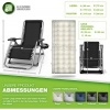 Afbeelding van tillvex® Opvouwbare Ligstoel tot 200kg | Weerbestendig Zonnebed voor Balkon en Tuin