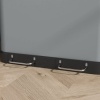Afbeelding van HOMCOM Metaal Afvalemmer, Kunststof - 48,8L x 39,5B x 67H cm - Grijs