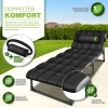 Afbeelding van Tillvex® Campingbed, opvouwbaar met nekkussen, tot 280 kg, voor binnen en buiten.