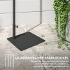 Afbeelding van Outsunny Rieten Lamp Staal, PE-rattan 44L x 32B x 178H cm Geel