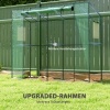 Afbeelding van Outsunny Kas van staal en kunststof - 200L x 76B x 170H cm - Groen