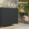 Afbeelding van Outsunny - Schommelbankhoes met touwbevestiging - Zwart