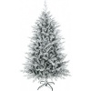 Afbeelding van HOMCOM Kunststof Kerstboom Groen/Wit 109L x 109B x 180H cm