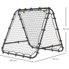 Afbeelding van HOMCOM Voetbal Rebounder - PE, Staal - 100L x 95B x 90H cm - Zwart