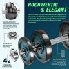 Afbeelding van RE:SPORT 2-in-1 gietijzeren halterset, 30 kg, verstelbaar met korte/lange halter en verbindingsbuis