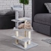 Afbeelding van PawHut 5-laags kattenklim- en krabboom met sisal - beige