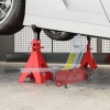 Afbeelding van HOMCOM Staal Krik 26L x 23B x 37,5-59,2H cm Rood