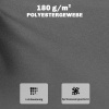 Afbeelding van Outsunny Buiten zitkussen - Polyester, schuim - 110L x 46B x 6,5H cm - Donkergrijs