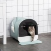 Afbeelding van PawHut kattenbak met houten pootjes - D31-050