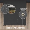 Afbeelding van Outsunny Metalen Tuinpaviljoen, Donkergrijs Polyester