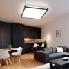 Afbeelding van RGB LED Paneel Deckenlamp met afstandsbediening, 24W, 1400lm, zwart, 45x7,1 cm