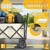 Afbeelding van TRESKO® Opvouwbare Bolderwagen 300L met Rem | Inklapbare Handwagen 150kg met Rubber Banden