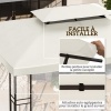 Afbeelding van HOMCOM Vervangend dak voor tuinpaviljoen, waterdicht polyester, 3 x 4 m, crème