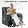 Afbeelding van HOMCOM Relaxstoel Polyester 97L x 88B x 101H cm Donkergrijs