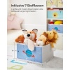 Afbeelding van Witte kinderplank met 7 opbergdozen