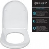 Afbeelding van KESSER® WC-bril met Soft Close en Quick-Release - Duroplast - Wit / D-Vorm