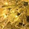 Afbeelding van HOMCOM Kunststof Kerstboom 105x105x180 cm - Wit