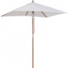 Afbeelding van Outsunny Parasol van Tannenhout, Bamboe, Polyester - Crèmewit - L200 x B150 x H235 cm