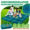 Afbeelding van KESSER® Picknickdeken, campingdeken, 200 x 200 cm, stranddeken met waterdichte onderkant, drielaags,