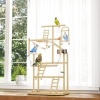 Afbeelding van Pawhut Vogelstandaard - Grenenhout, Roestvrij Staal - 48L x 38B x 95H cm - Natuurhout