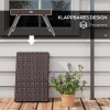 Afbeelding van Outsunny Rattan Bijzettafel PE Rattan, Verzinkt Staal Bruin
