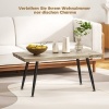 Afbeelding van Homcom Salontafel - MDF, Staal - 100L x 50B x 45H cm - Eikenhout