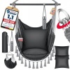 Afbeelding van KESSER® Safari XXL Hangstoel met 2 kussens, bekerhouders en boekenvak, hangstoel voor volwassenen en