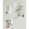 Afbeelding van Vasagle - Set van 2 L-vormige wandplanken - 40x29 cm - Wit - Industrieel design