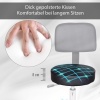 Afbeelding van HOMCOM Rolkruk, draaistoel voor salon, zwart 71-0013
