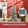 Afbeelding van HOMCOM Kunststof Kerstboom Metaal, 40 cm diameter x 90 cm hoog, Groen