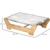 Afbeelding van PawHut Kattenmand met Hangmatstandaard D30-457