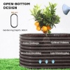 Afbeelding van Outsunny verhoogde plantenbak met open vloer - donkergrijs