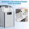 Afbeelding van HOMCOM IJsblokjesmachine roestvrij staal, 24 blokjes per keer, 20 kg/24 u, zelfreinigend