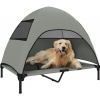 Afbeelding van PawHut-Hundeliege van polyester en staal - 106L x 76B x 99H cm - Lichtgrijs