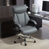 Afbeelding van HOMCOM Heavy-Duty Bureaustoel - PU Leer - Donkergrijs - 71D x 68B x 115-123H cm