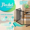 Afbeelding van KIDUKU® Veiligheidshek 360 cm voor huisdieren en kinderen, inklapbaar met deur