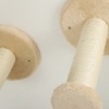 Afbeelding van PawHut 3-delig kattenklimwand set met krabplank, sprongplaten en speelbal, beige