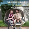 Afbeelding van Outsunny - Hangstoel met zakken - Polyester - Bruin