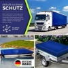 Afbeelding van tillvex® Afdekzeil met ringen, 10 spanrubbers, 15 m touw, waterdicht en scheurvast, premium pvc