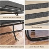 Afbeelding van HOMCOM Opklapbed van polyester en staal - 190L x 80B x 42H cm - Donkergrijs