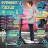 Afbeelding van RE:SPORT® Cityroller voor kinderen en volwassenen met LED, bel en draagband | Opvouwbare scooter met