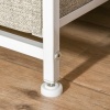 Afbeelding van HOMCOM-Ladekast van staal en vliesstof, 63,5 x 30 x 71 cm - Lichtgrijs