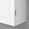 Afbeelding van Scandinavische wandkast voor badkamer - 60x60 cm - 2 deuren - matte witte afwerking