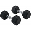 Afbeelding van HOMCOM Set van 2 korte zeshoekige halters A91-018V01