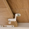 Afbeelding van HOMCOM Bijzettafel MDF, IJzer, Kunststof - 107L x 55B x 76H cm - Wit + Natuur