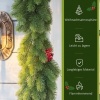 Afbeelding van HOMCOM Kerstguirlande PE 190L x 12B x 8T cm Groen