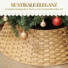 Afbeelding van HOMCOM Kerstboomrok van kunststof, 68 cm diameter, voor kerstboomstandaard en decoratie