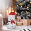 Afbeelding van Outsunny Verlichte Kerstman van Polyester, 30 x 51 cm, Groen, Rood en Wit