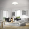 Afbeelding van LED-plafondlamp met backlight wit-zilver 22W Ø42cm Briloner Leuchten