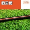 Afbeelding van BLACK+DECKER Tuinslang met Koppelingen - 20 Meter - 5 Stuks - Max. 6Bar - PVC - Zwart/Oranje